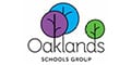 Oaklands Schools Group logo featuring three stylized trees in purple, blue, and green above the text "Oaklands Schools Group.