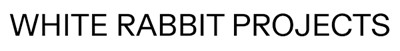 The image shows the text "WHITE RABBIT PROJECTS" in all capital letters with a plain, sans-serif font on a white background.