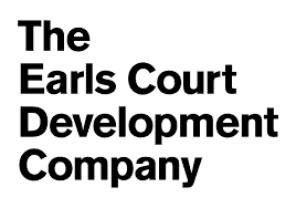 Black text on a white background reads: "The Earls Court Development Company.